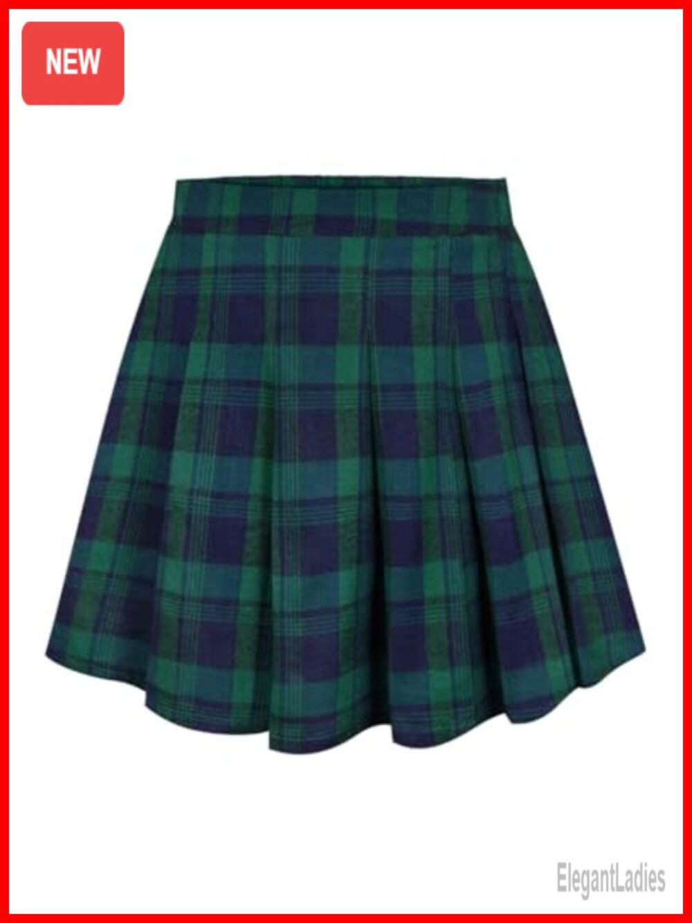 Plus Size Pleated Mini Skater Skirt A-Line Elastic Waist Polyester Rayon Blend